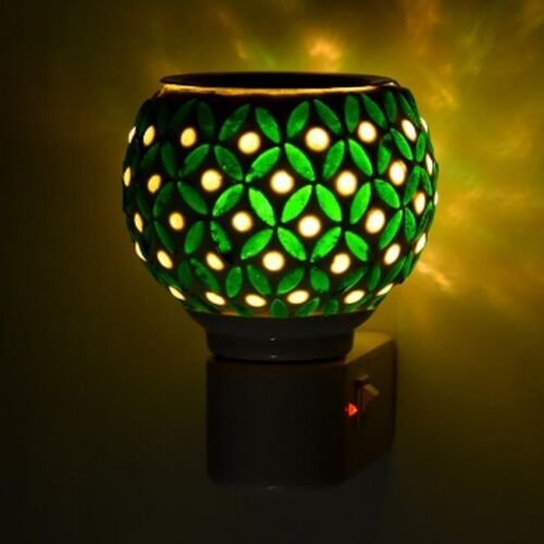 Mono Petal Cutwork Ceramic Plug Night Lamp