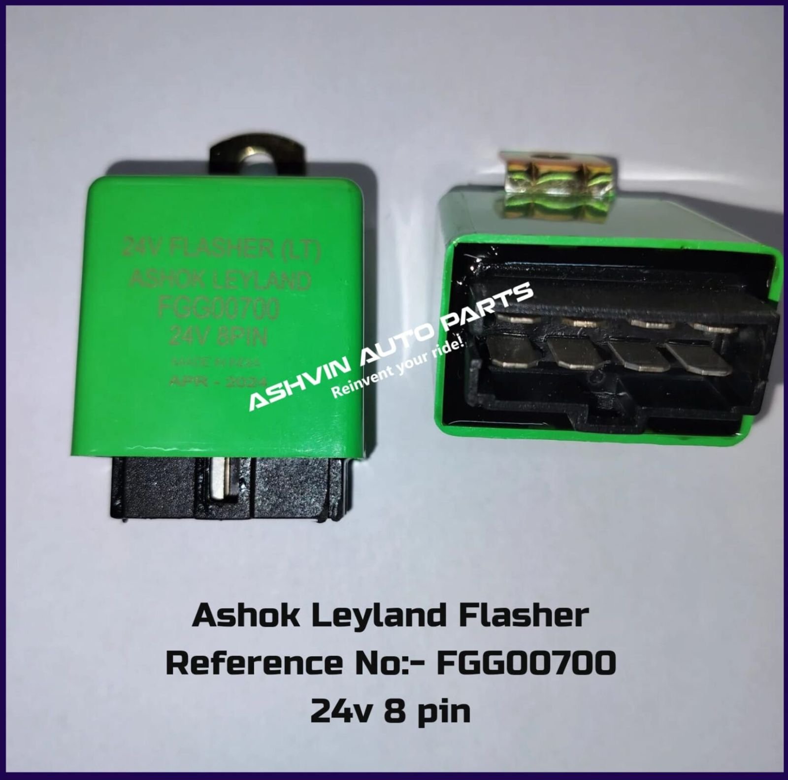12V 8 Pin Ashok Leyland Sunshine Truck Flasher