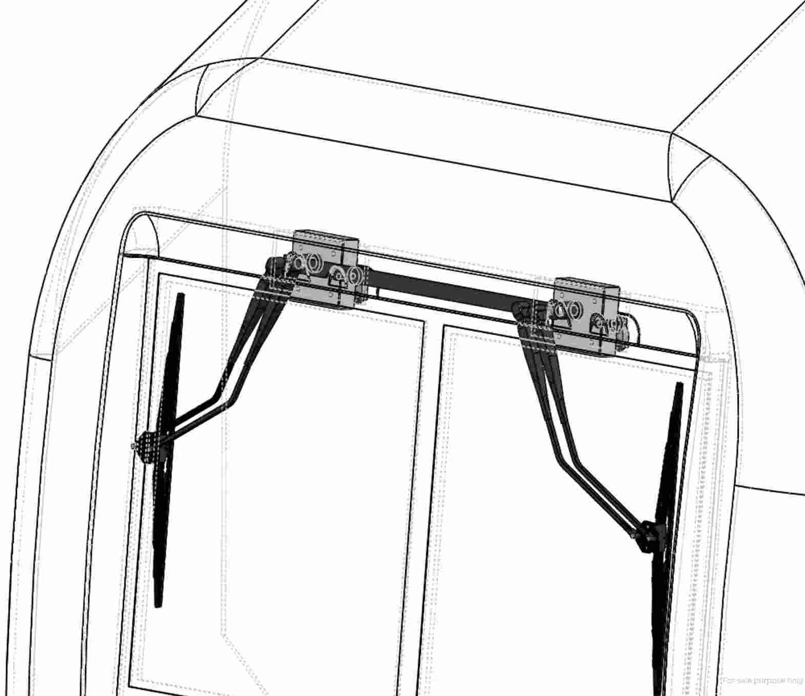 Rail Windscreen Wiper Motor