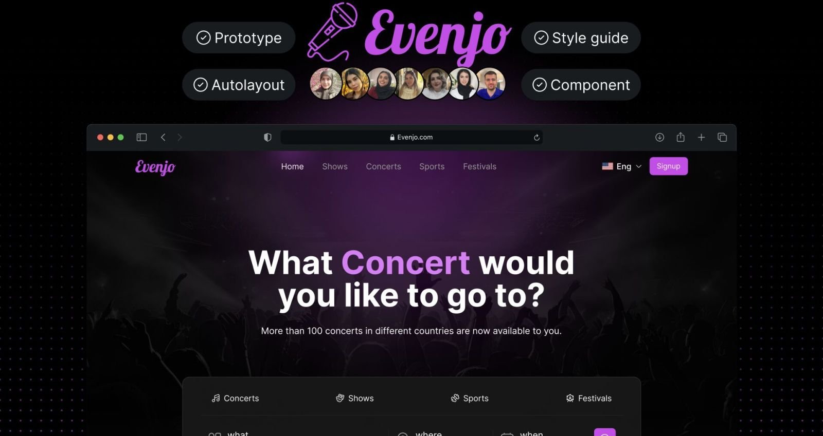 Event Booking Website Designing Service