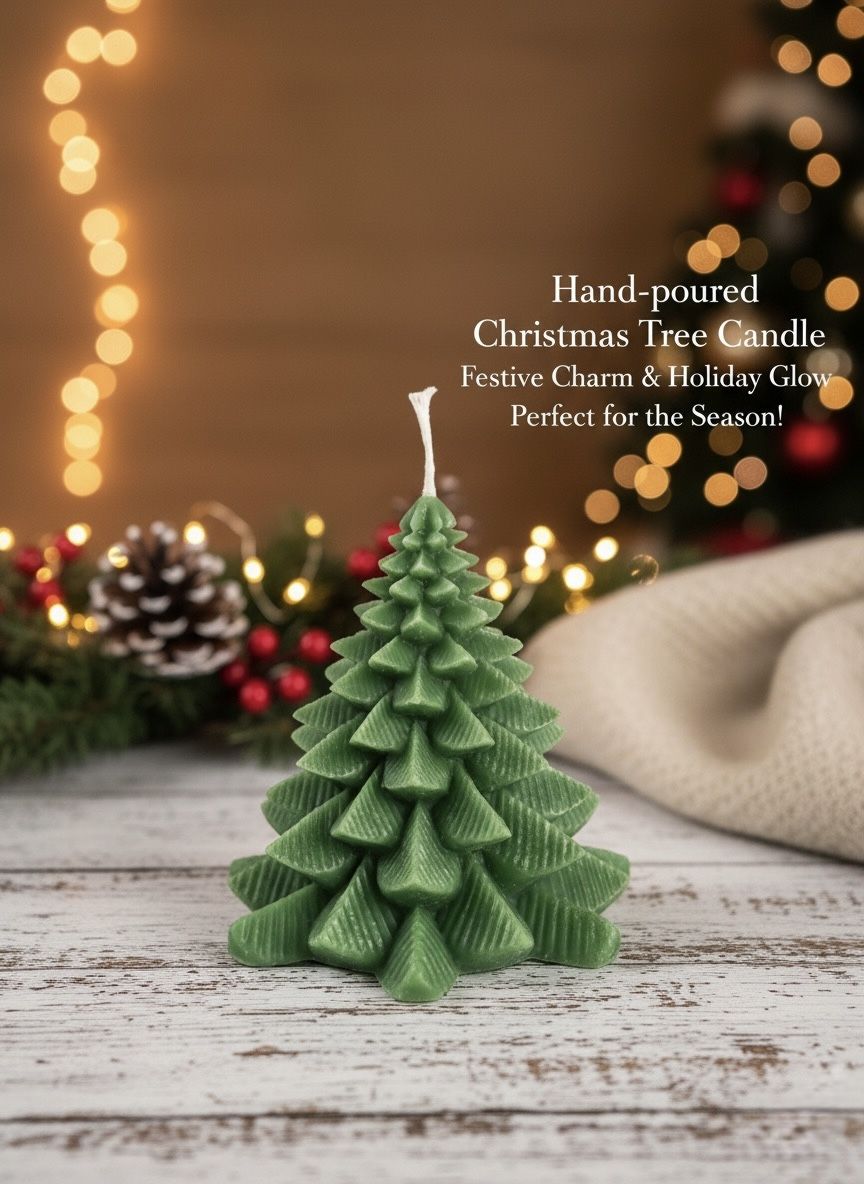 Christmas Tree Shaped Scented Candle