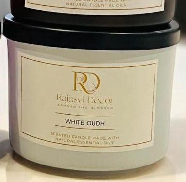 White Oudh Jar Candle