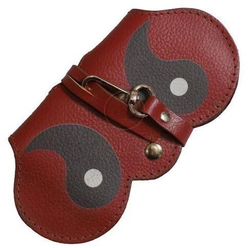 Red Leather Eye Glasses Sling Bag