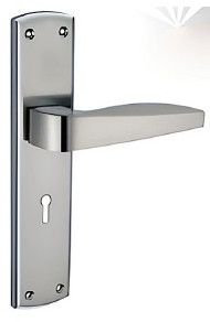 Silver Zinc Mortice Handle