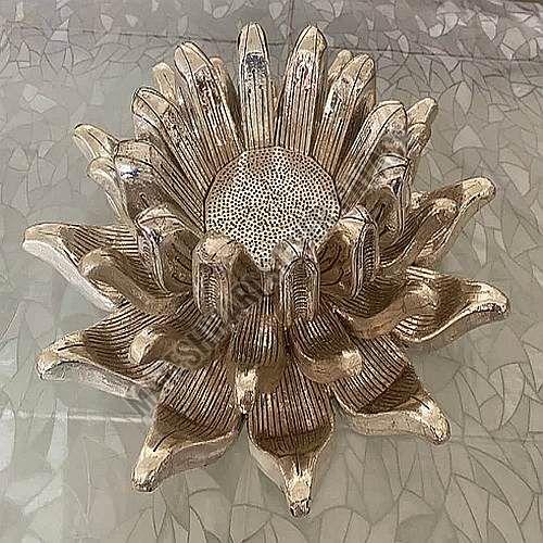 Lotus Silver Coated Candle Holder