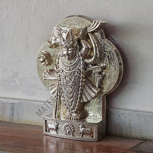 Silver Plated Banke Bihari Statue