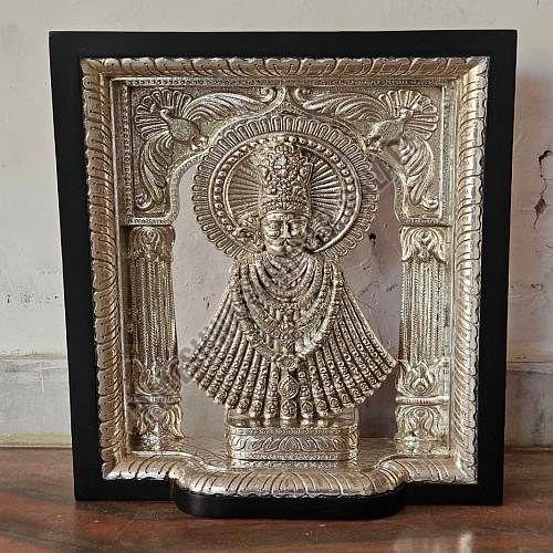 Silver Plated Khatu Shyam Photo Frame