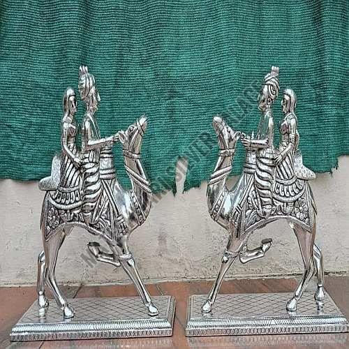 Silver Plated Royal Rajasthani Camel Showpiece