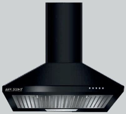 1100 CMH Pyramid Baffle Filter Wall Mounted Kitchen Chimney