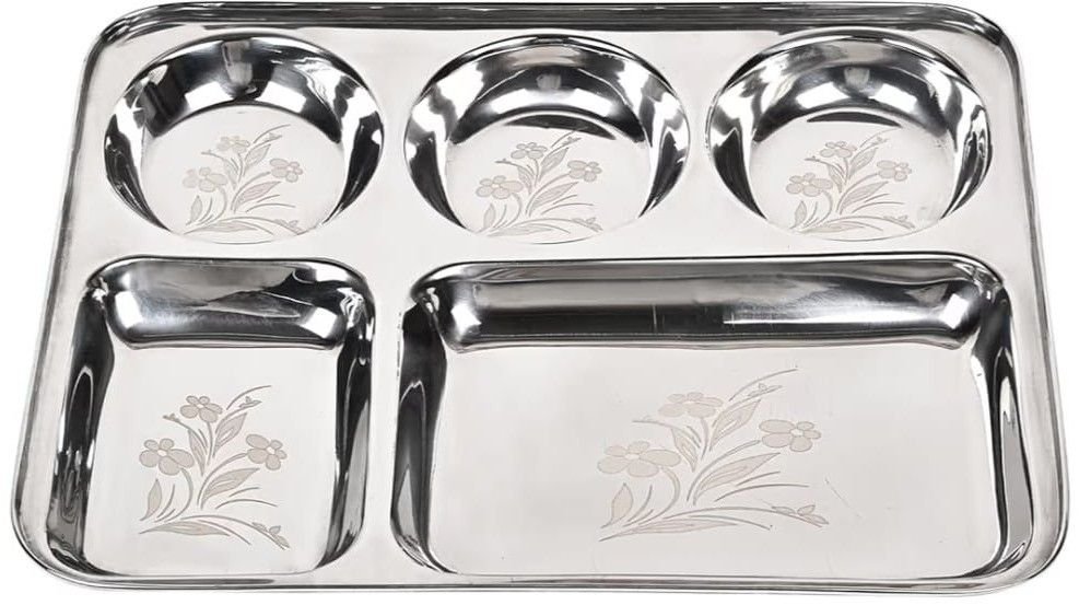 Stainless Steel 5 Bhog Thali
