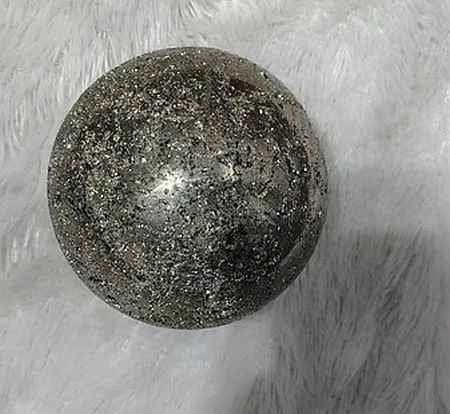 Polished Golden Pyrite Sphere Stone