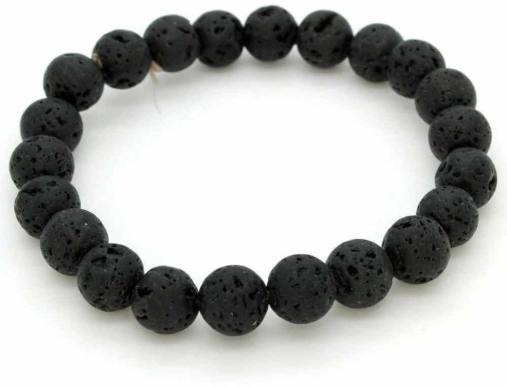 Round Lava Stone Bracelet