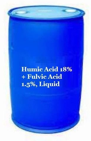 Humic Acid 18% + Fulvic Acid 1.5%, Liquid