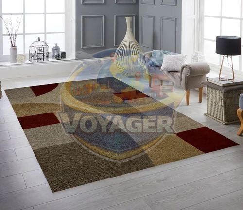 Art Silk Moroccan Pattern Hand Tufted Rug