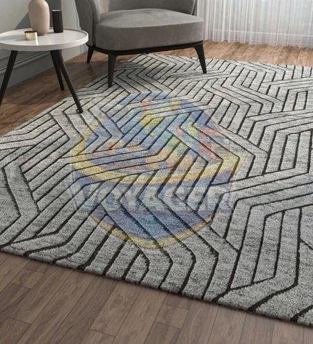 Wool Geometric Hand Tufted Carpet