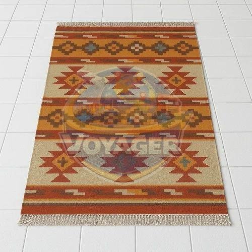 Wool Tribal Flat Weave Carpet
