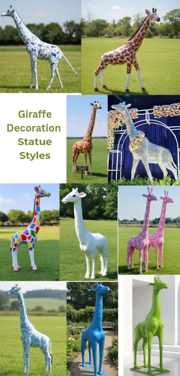 Decorative Giraffe Sculpture