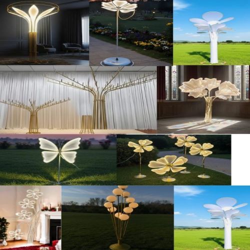 Floral Tree Style Decorative Light Sculpture