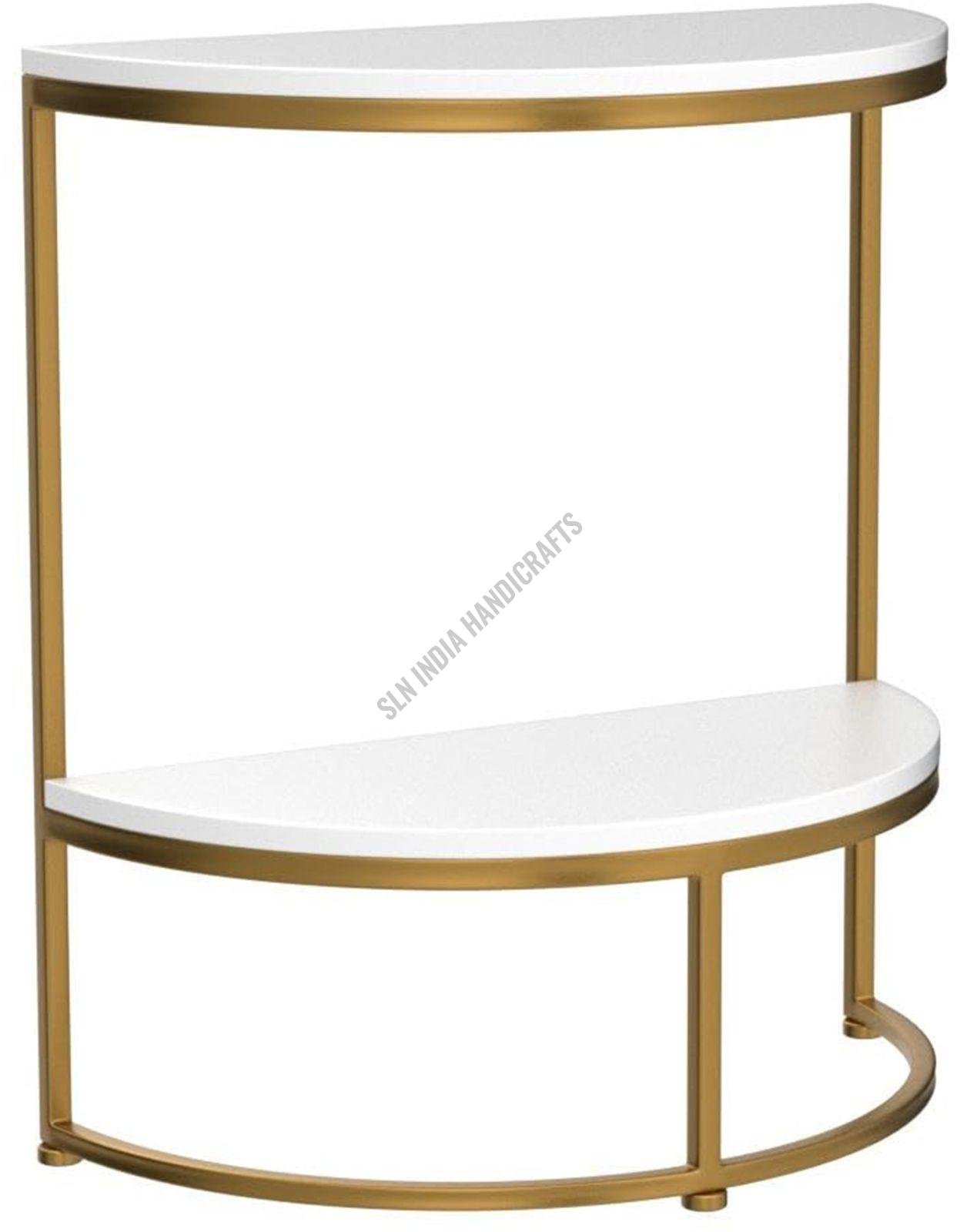 2 Tier Semi Circle End Table
