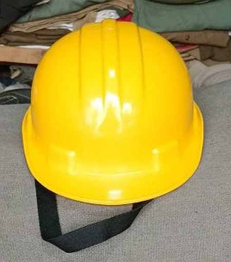 Yellow Plastic Safety Helmet