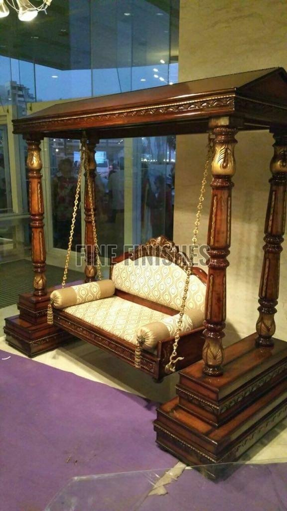Classic Handcrafted Wooden Indoor Jhula Swing