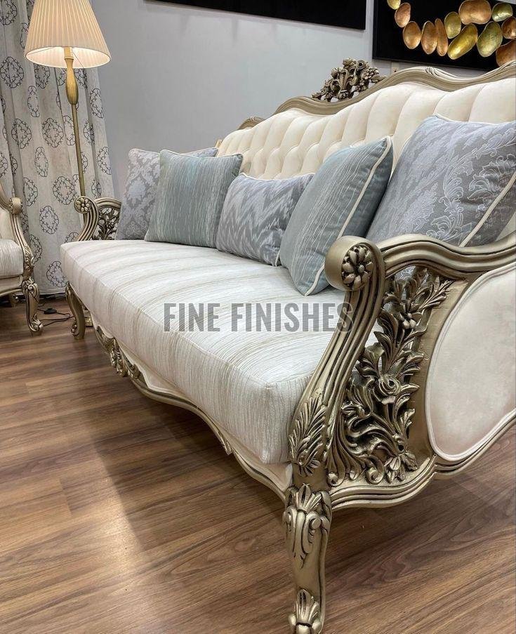 Luxury European Style Three Seater Living Room Sofa