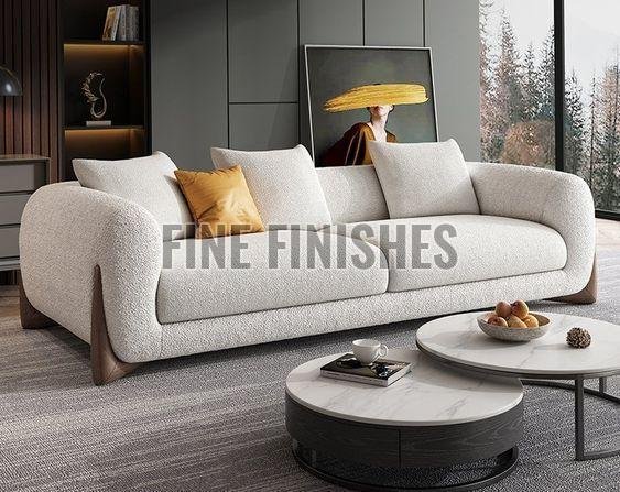 Modern Curved Arm Luxury Living Room Sofa