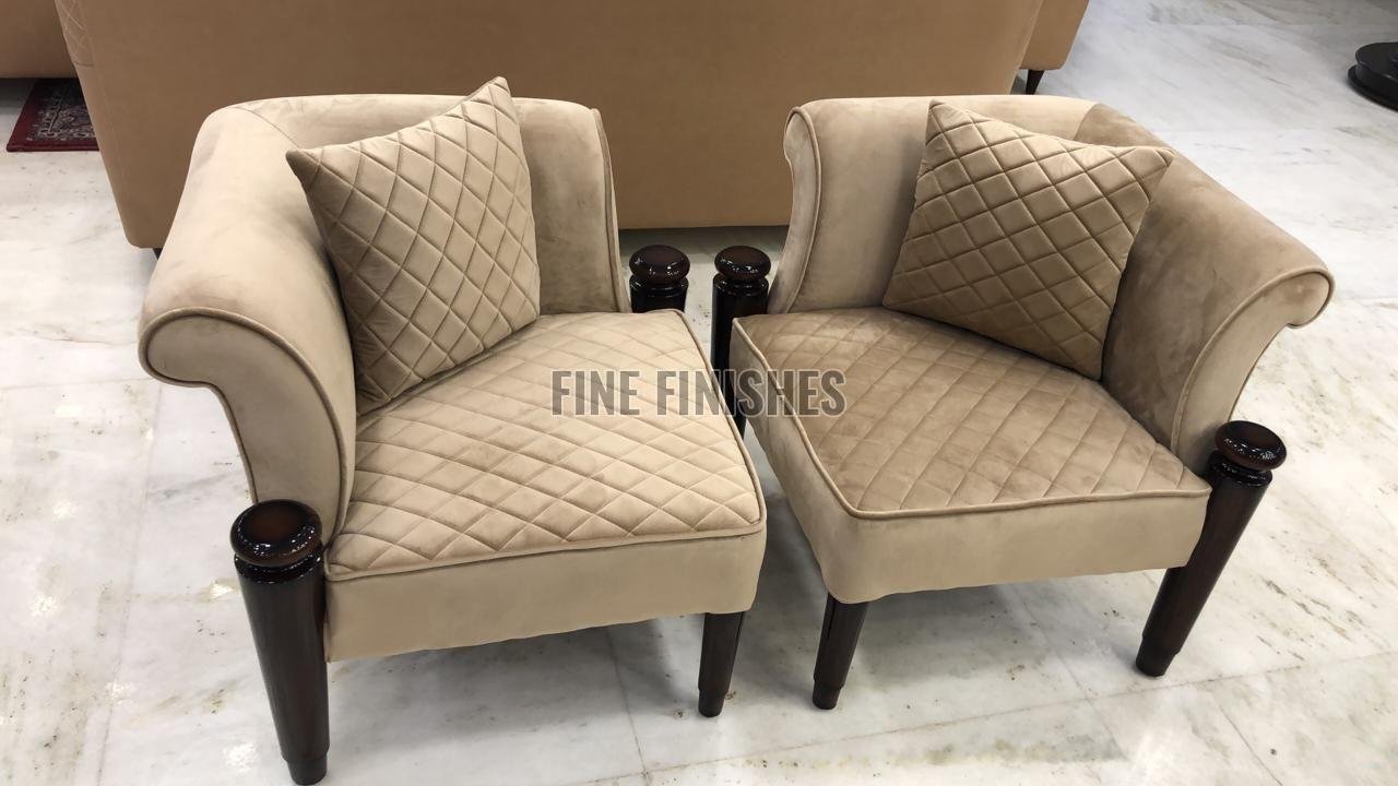 Modern Quilted Single Seater Lounge Chair