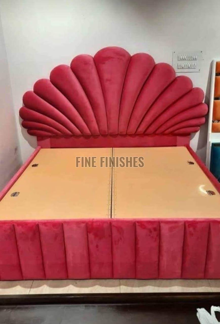 Modern Shell Back Designer King Size Bed