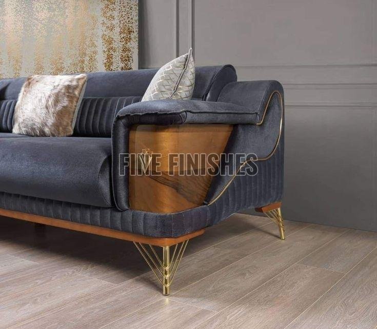 Modern Wooden Designer Living Sofa