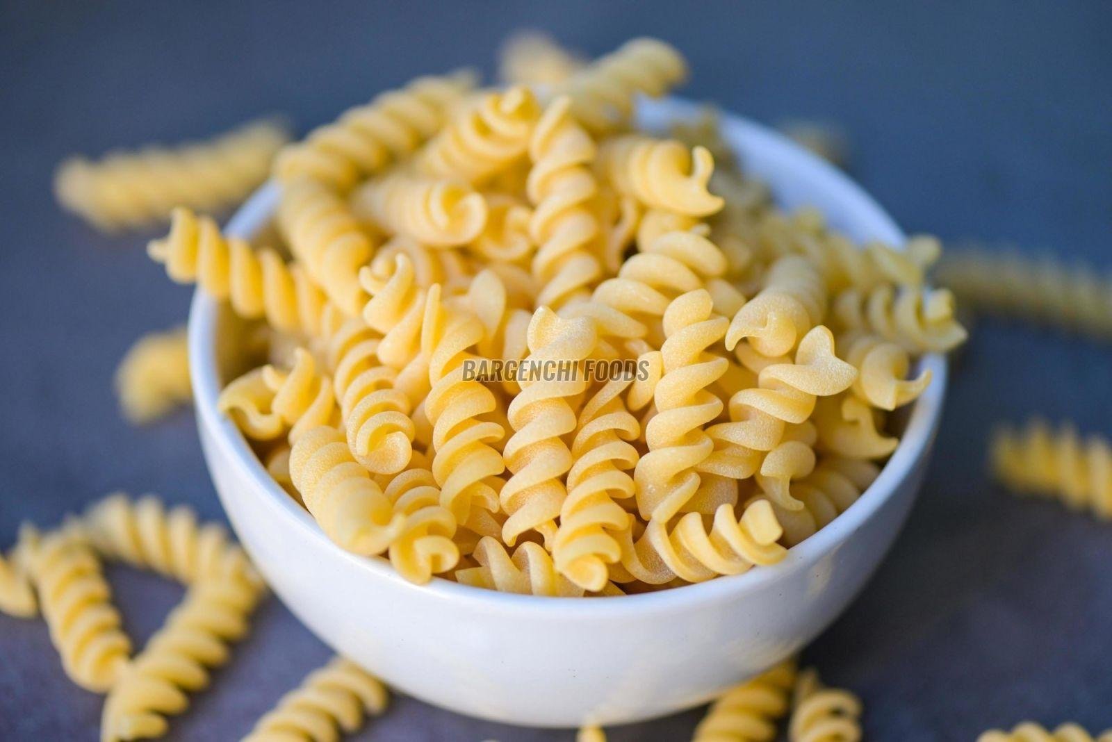Raw Fusilli Pasta