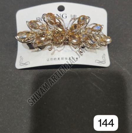 Crystal Floral Hair Clip Barrette