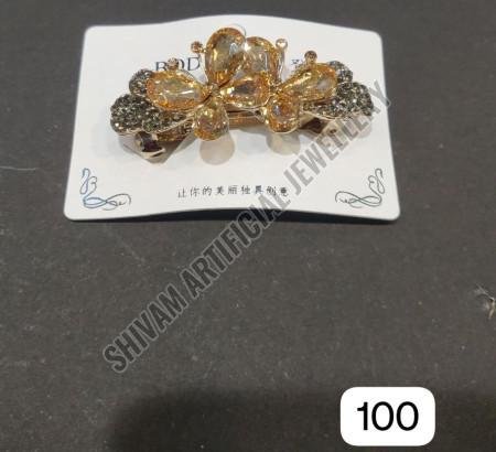 Crystal Floral Party Wear Hair Clip