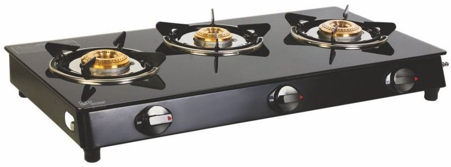 3B Kwid Plus Goodflame 3 Brass Burner Gas Stove