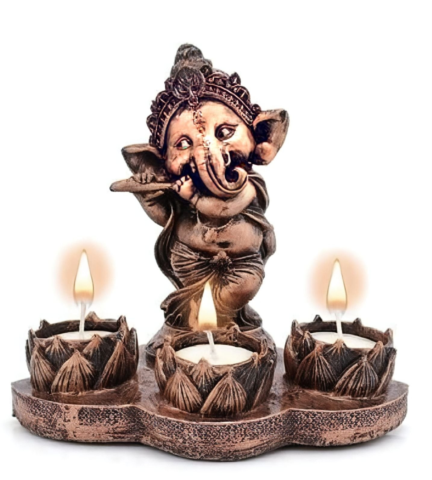 Antique Finish Dancing Ganesha Showpiece