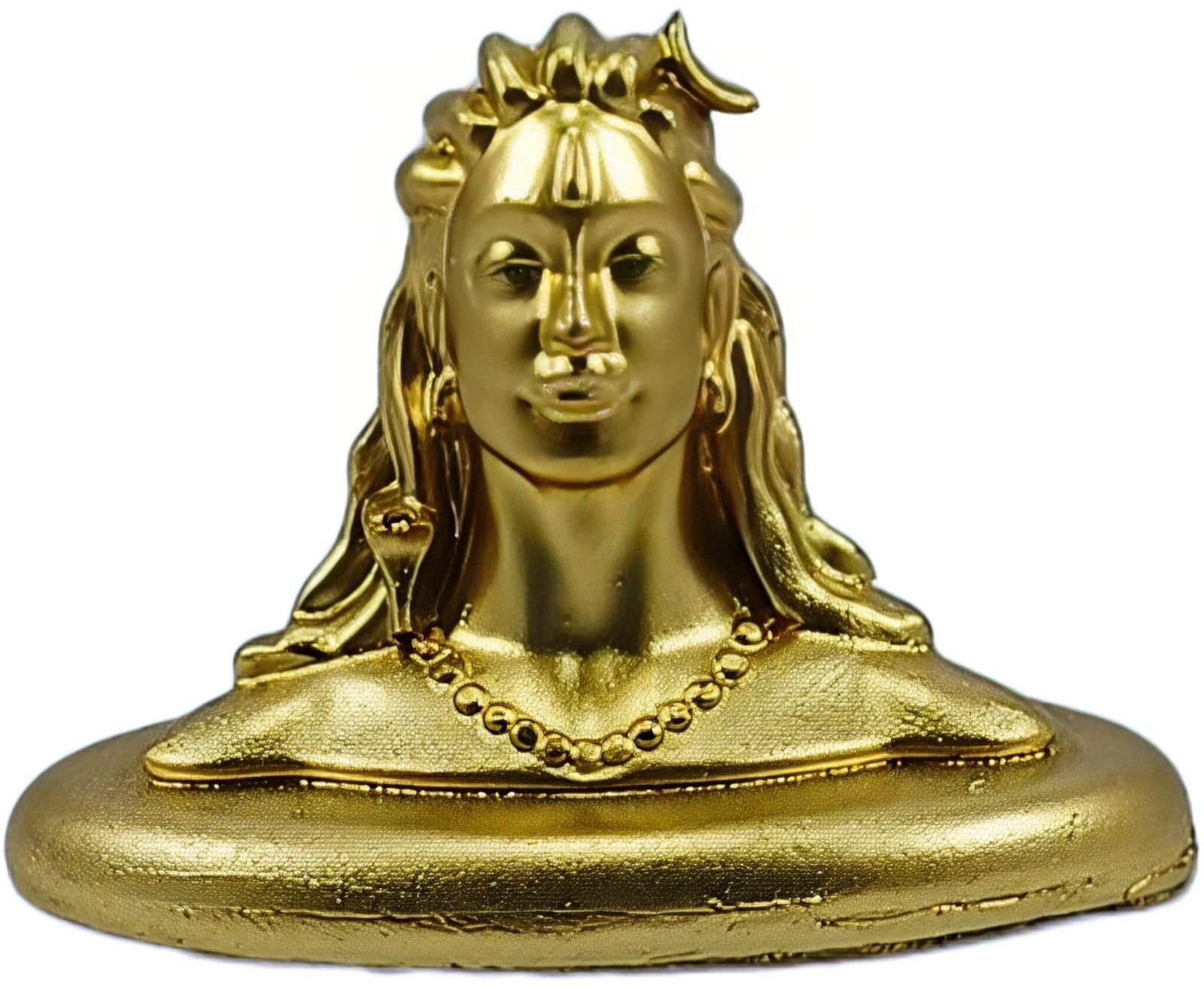 Antique Golden Lord Shiva Bust Showpiece