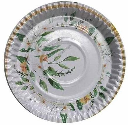 Leaves Printed Paper Plate