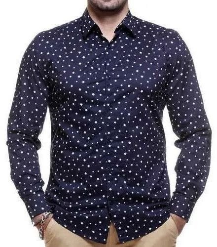 Mens Cotton Printed Shirt