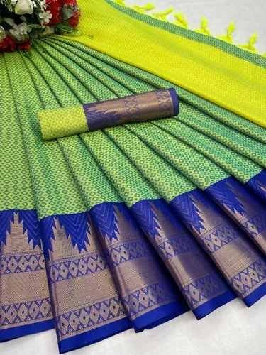 Temple Border Kanchipuram Saree Temple Border Kanchipuram Saree