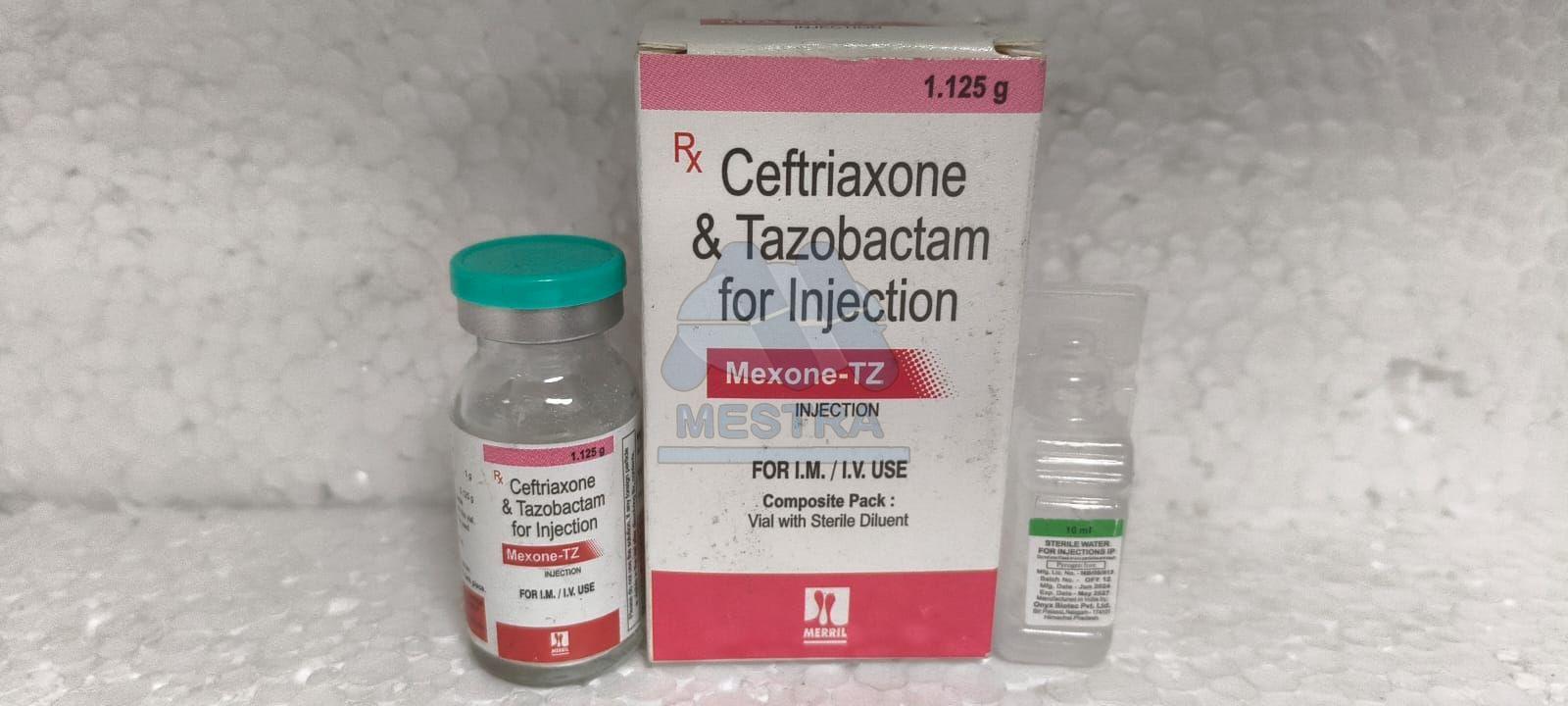 Mexone TZ Ceftriaxone Tazobactam Injection