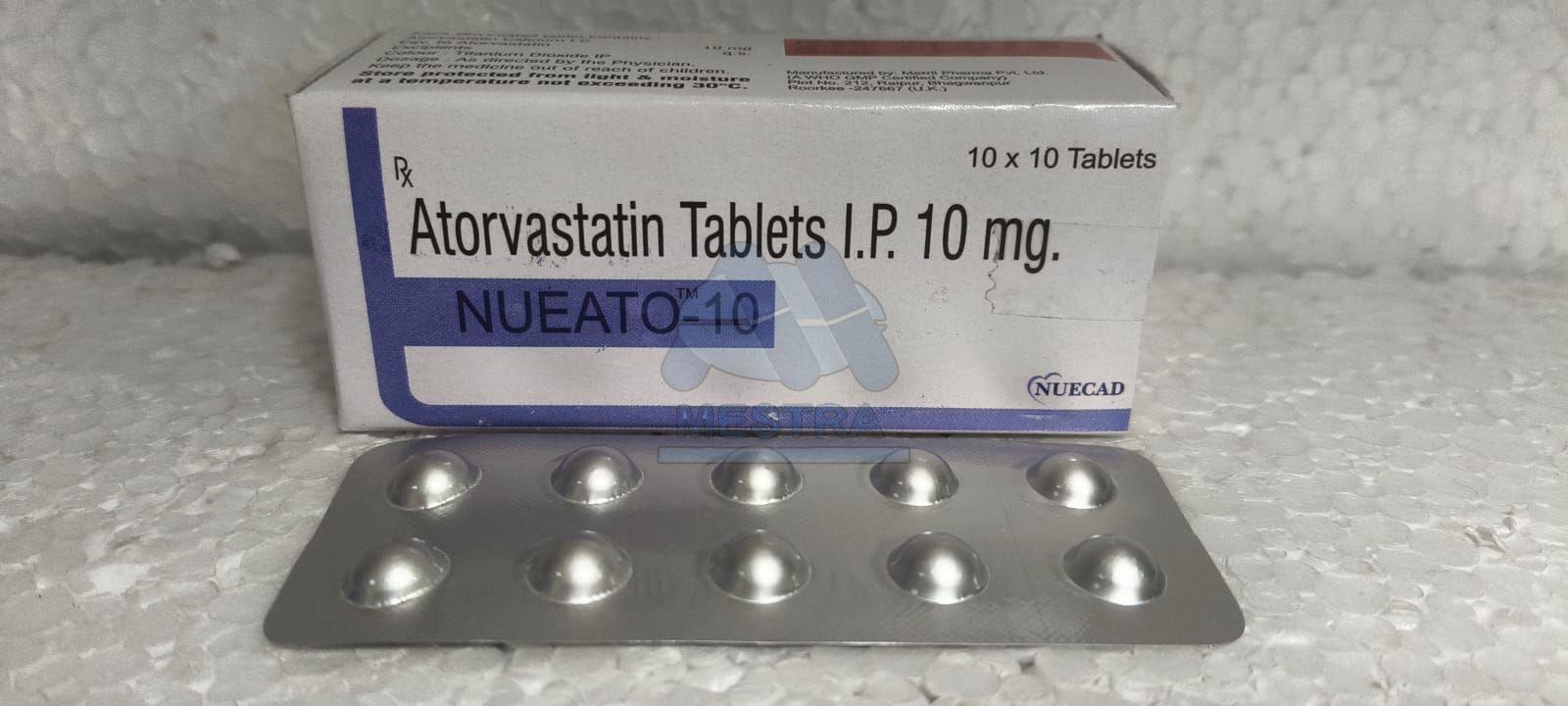 Nueato 10mg Atorvastatin Tablets