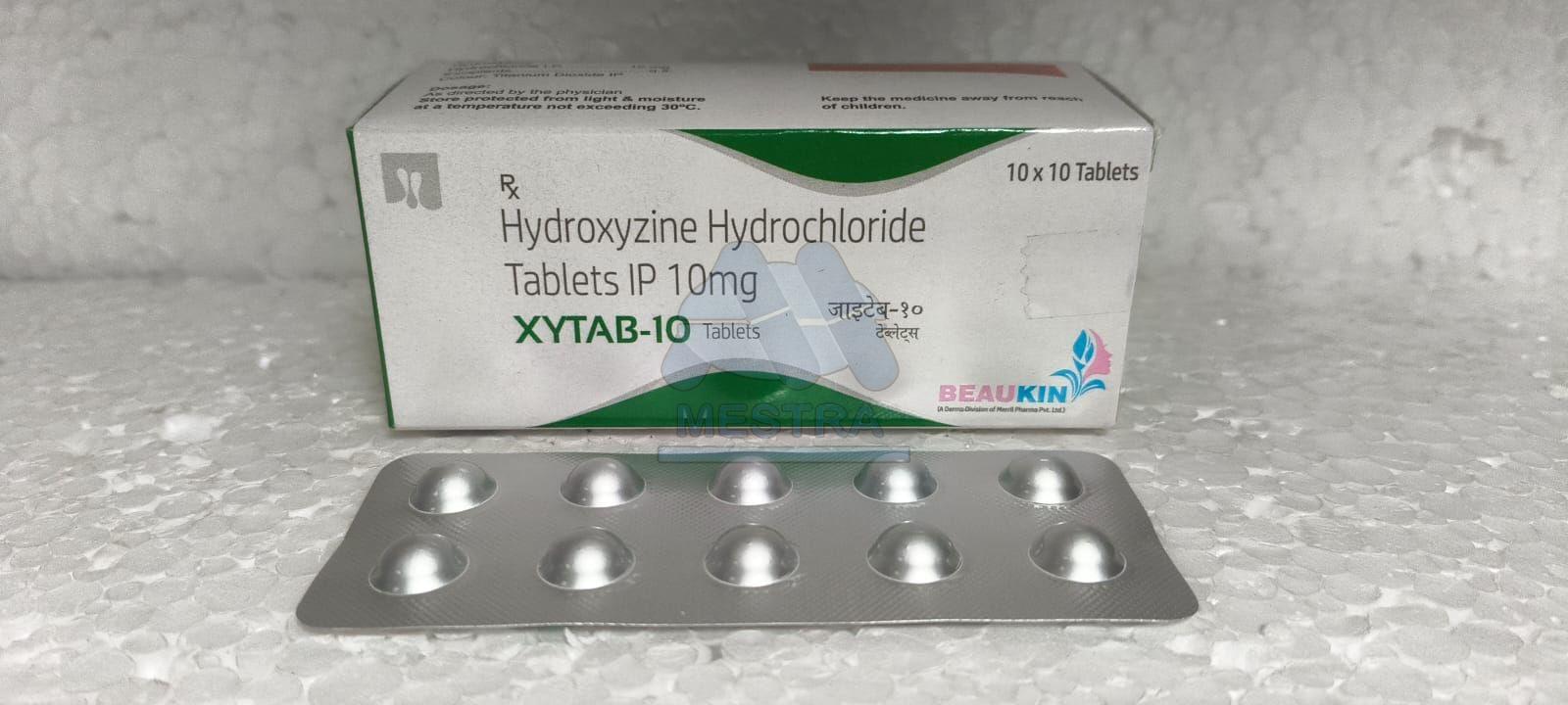 Xytab 10mg Hydroxyzine Hydrochloride Tablets