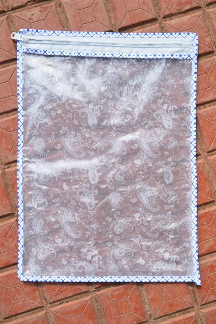 PVC Printed Saree Packing Bag