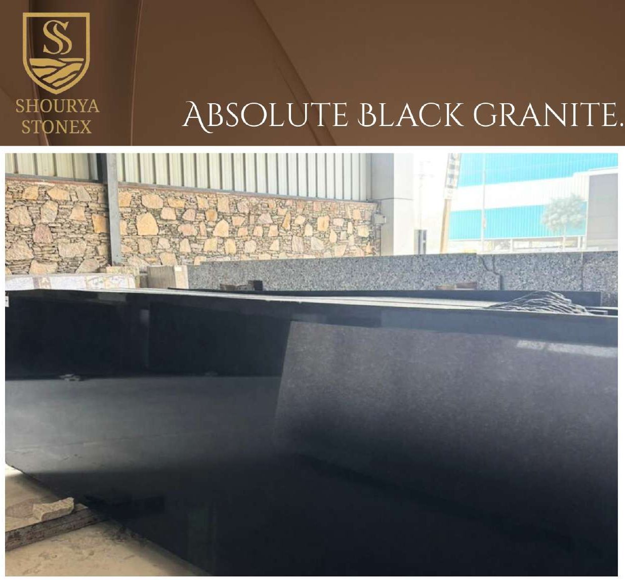 Absolute Black Granite Slab