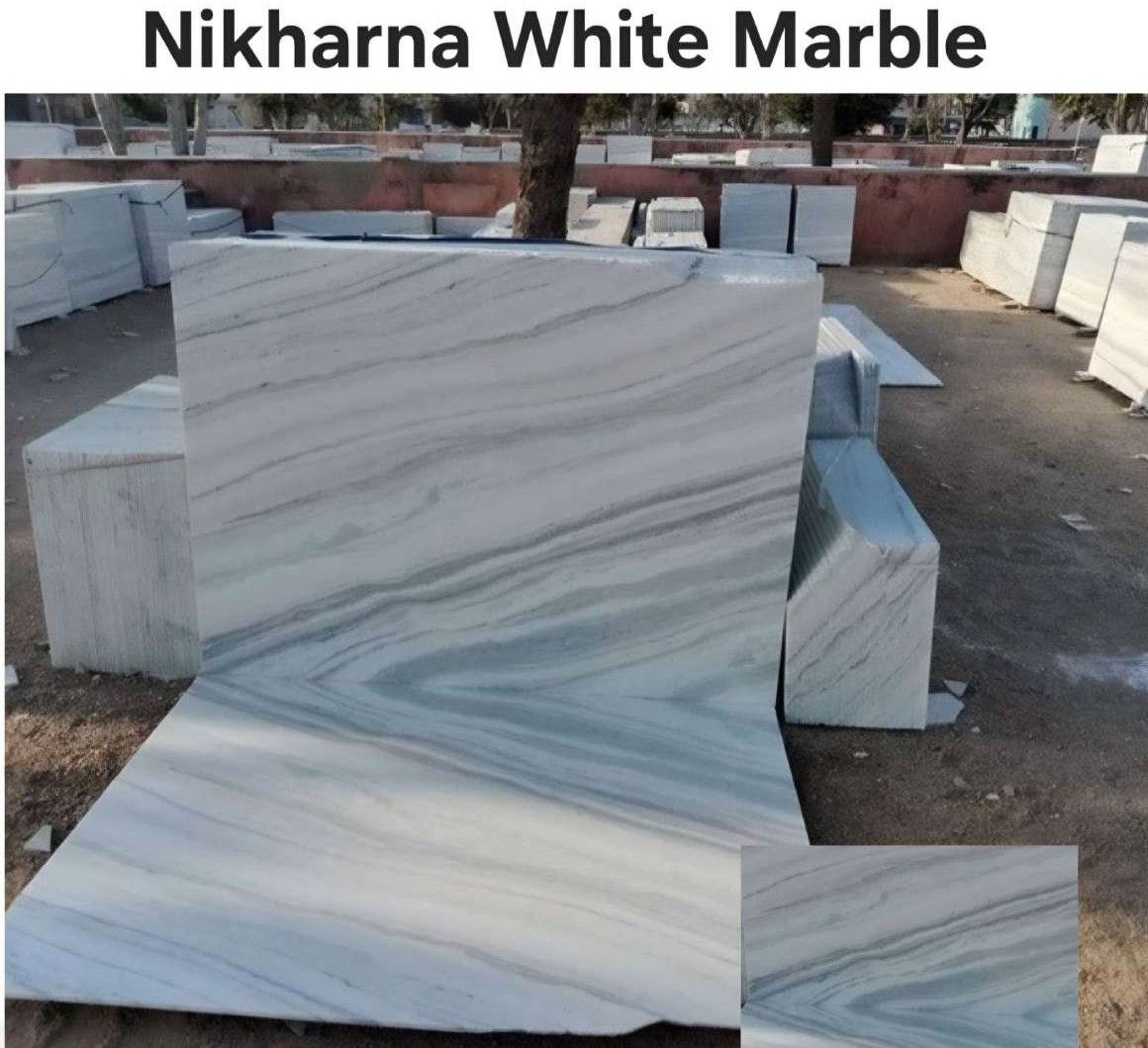 Nikharna White Marble Slab