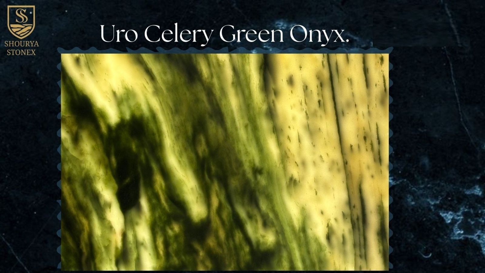 Polished Uro Celery Green Onyx Marble Slab