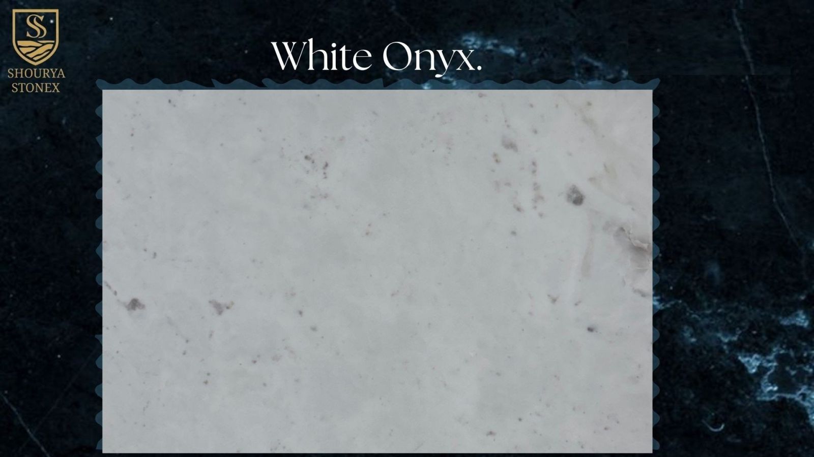 Polished White Onyx Marble Slab