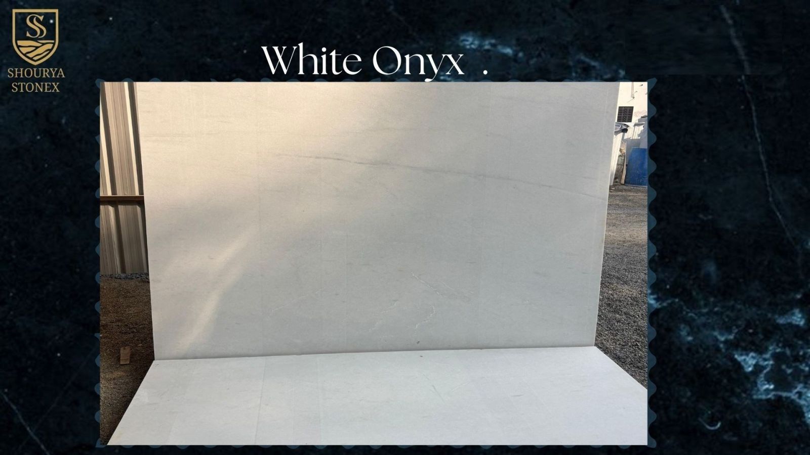 Pure White Onyx Marble Slab