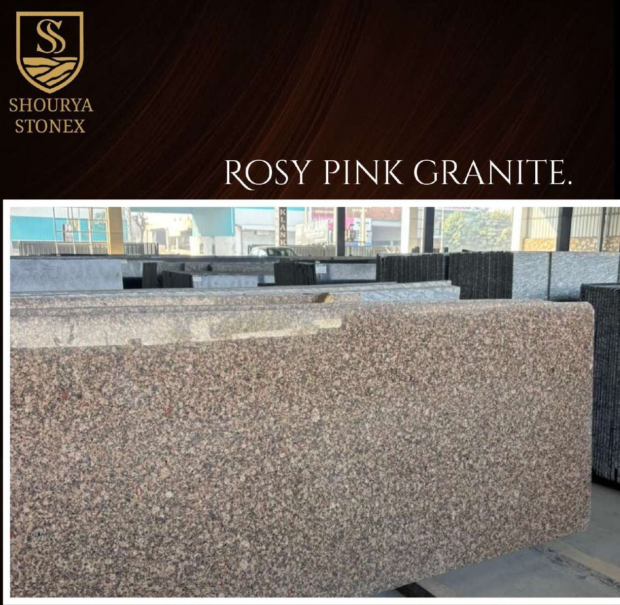 Rosy Pink Granite Slab