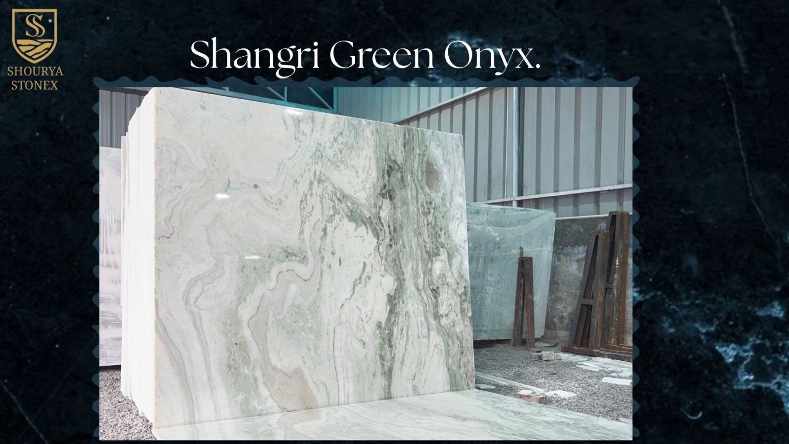 Shangri Green Onyx Marble Slab